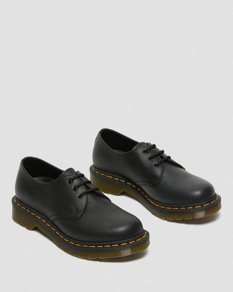 Dr Martens 1461 Virginia Leren Oxford Schoenen Dames Zwart | NL 416DFM